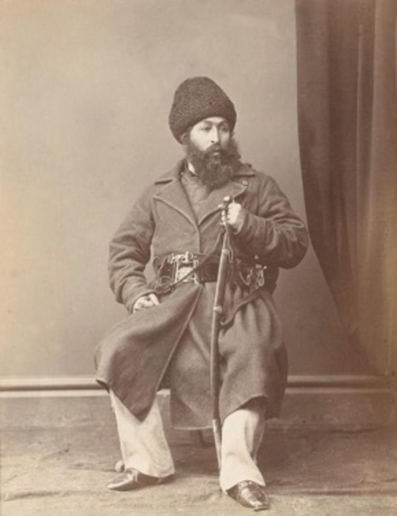 Sher Ali Khan, 1878, photograph by John Burke. National Army Museum, NAM 1955-04-39-1