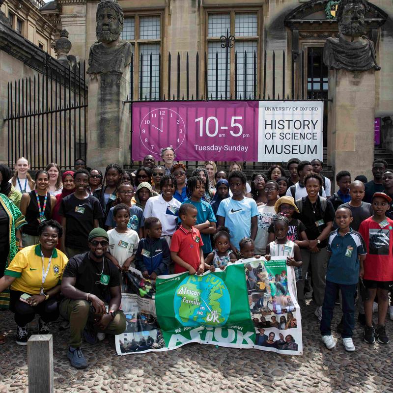 My Place, My Science Museum Takeover event, 28 May 2926: African Families in the UK community gather outside the Museum