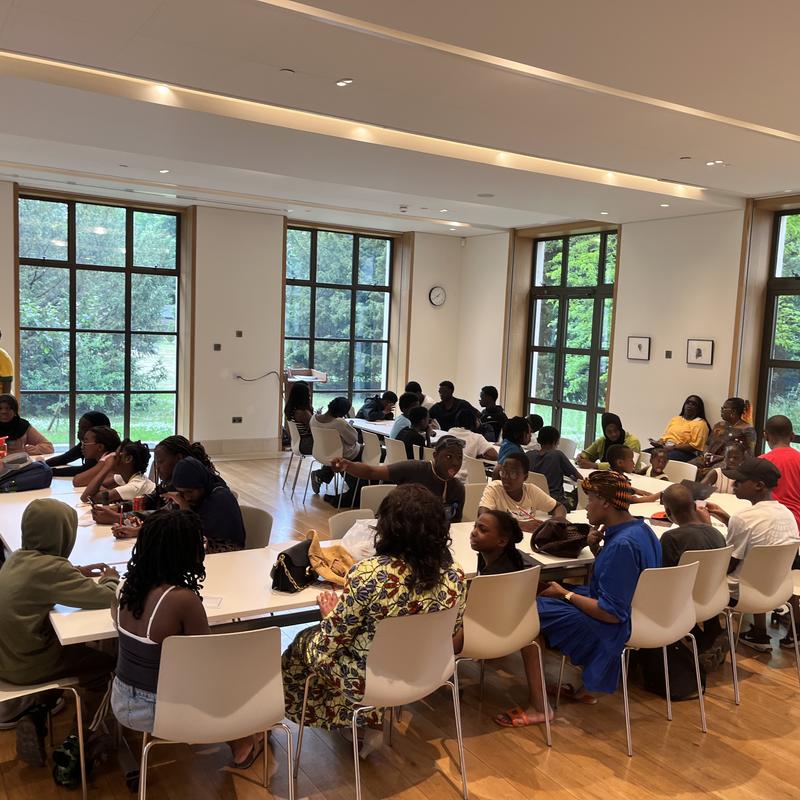 My Place, My Science Museum takeover event, 28 May 2026: African Families in the UK members gather for the celebration lunch at Trinity College