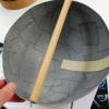 NMM globe conservation photo: wooden axle and frame NMM globe conservation photo: wooden axle and frame